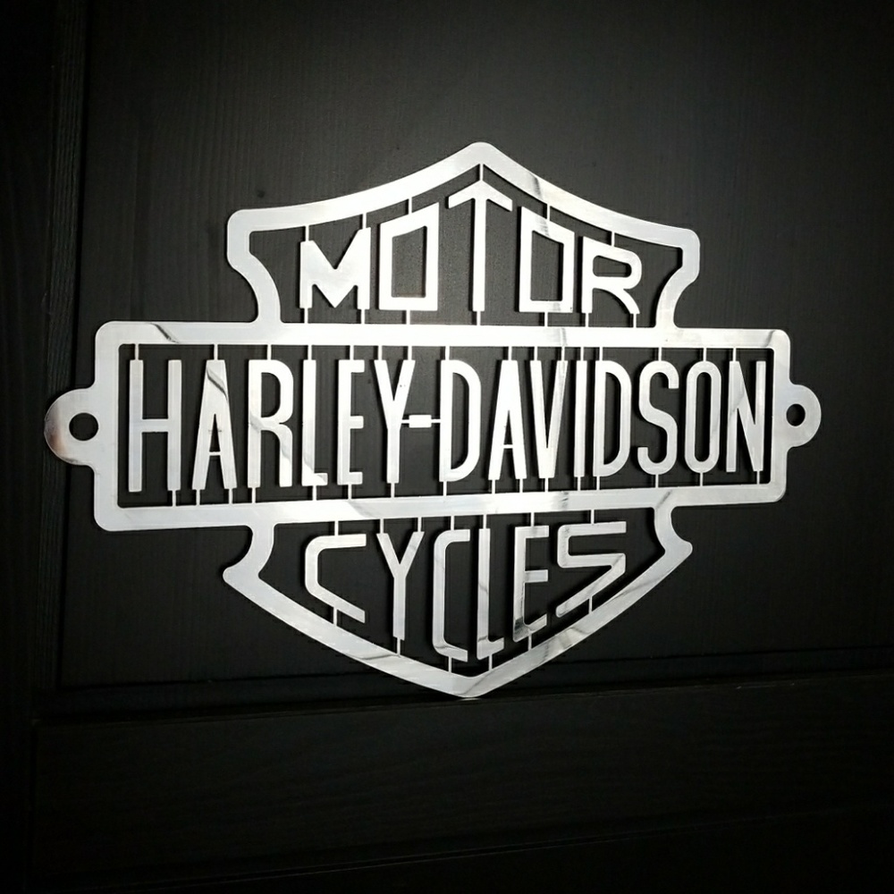 Harley Davidson Stainless Steel Sign